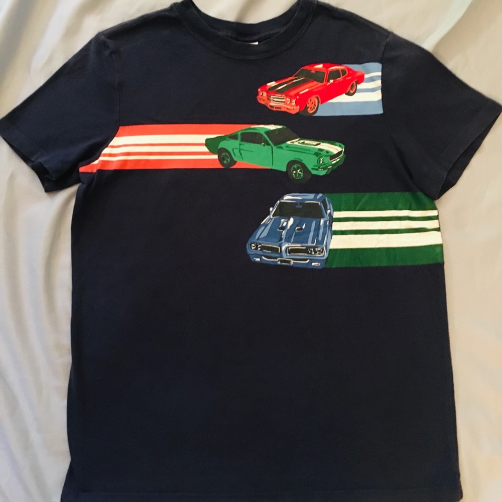 Hanna Andersson Short Sleeve Car shirt 150 12